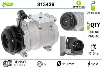 VALEO Compressor, airconditioning VALEO CORE-FLEX (813426)