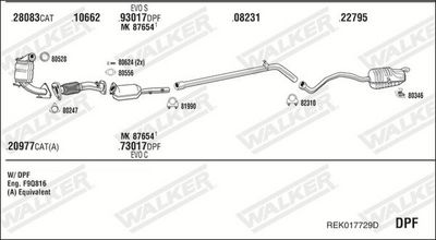 SISTEM DE ESAPAMENT WALKER REK017729D