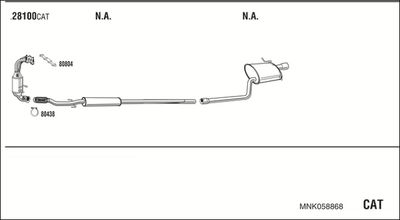 Układ wydechowy WALKER MNK058868