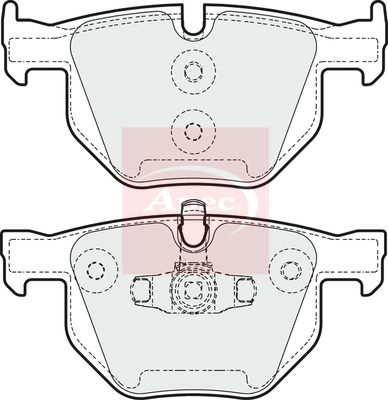 APEC Brake Pad Set, disc brake PAD1611