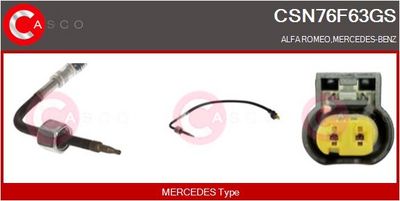 SENZOR TEMPERATURA GAZE EVACUARE