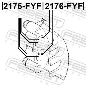 Piston, brake caliper 2176-FYF