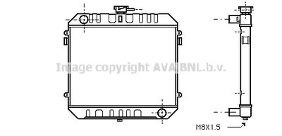 Радиатор, охлаждение двигателя AVA QUALITY COOLING OL2144 для OPEL MANTA