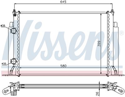 RADIATOR RACIRE MOTOR NISSENS 61885A 4