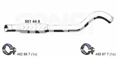 Rura wydechowa ERNST 501446