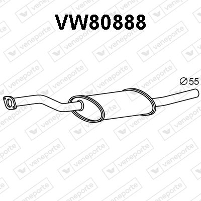 Предглушитель выхлопных газов VENEPORTE VW80888 для VW SHARAN