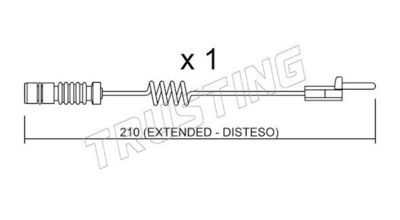 SENZOR DE AVERTIZARE UZURA PLACUTE DE FRANA