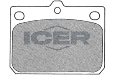 Комплект тормозных колодок, дисковый тормоз ICER 180158 для MAZDA 818