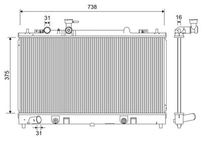 RADIATOR RACIRE MOTOR VALEO 701208