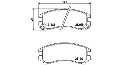 BREMSBELAGSATZ SCHEIBENBREMSE