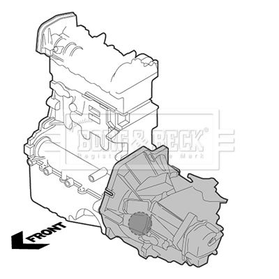 Mounting, engine Borg & Beck BEM3546