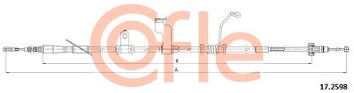 Тросик, cтояночный тормоз COFLE 92.17.2598 для HYUNDAI SANTA FE