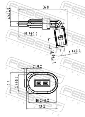 Sensor, wheel speed 23606-013