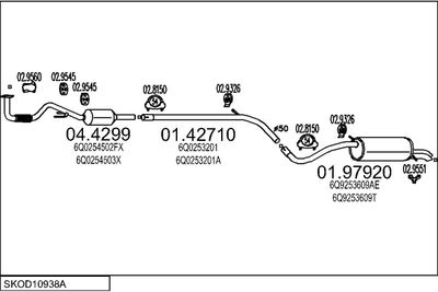 SISTEM DE ESAPAMENT MTS SKOD10938A023168