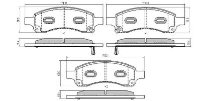 Комплект тормозных колодок, дисковый тормоз FREMAX FBP-0328 для CHEVROLET TRAILBLAZER