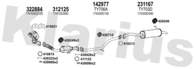Układ wydechowy KLARIUS 900517E