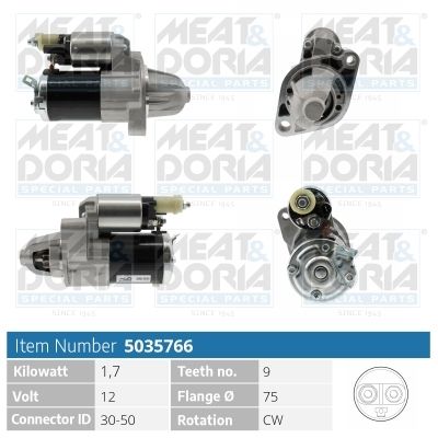 MEAT & DORIA 5035766 Стартер  для HONDA (Хонда)