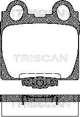 Комплект тормозных колодок, дисковый тормоз TRISCAN 8110 13042 для TOYOTA ARISTO