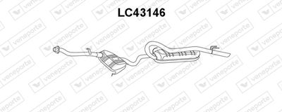 VENEPORTE LC43146 Глушитель выхлопных газов  для LANCIA DEDRA SW (835_) 2.0 16V (835ED)