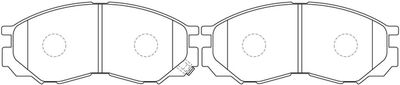 Комплект тормозных колодок, дисковый тормоз FIT FP3132 для MITSUBISHI L300