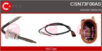 Čidlo, teplota výfukových plynů CASCO CSN73F06AS