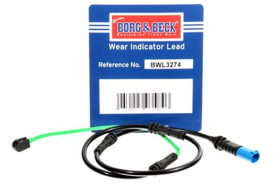 предупредителен контактен сензор, износване на накладките BORG & BECK BWL3274