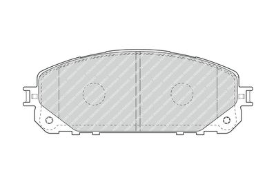 Bromsbeläggssats, skivbroms FERODO FDB4882