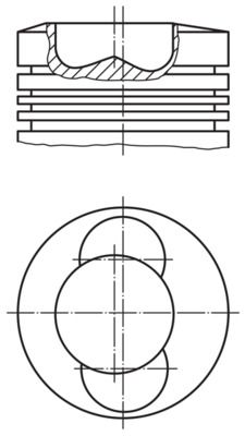 Zuiger - 0990100 - MAHLE