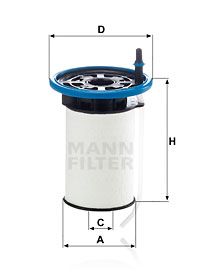 Топливный фильтр MANN-FILTER PU 7005 для PEUGEOT BIPPER