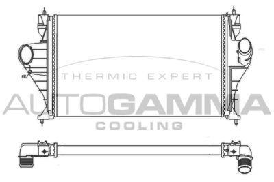 Интеркулер AUTOGAMMA 101492 для CITROËN XANTIA