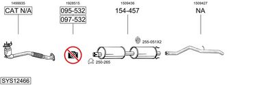 SISTEM DE ESAPAMENT BOSAL SYS12466