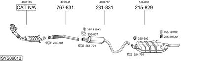 Изпускателна система BOSAL SYS06012