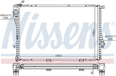 RADIATOR RACIRE MOTOR NISSENS 60754A 5