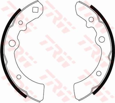 Комплект тормозных колодок TRW GS8030 для NISSAN CHERRY