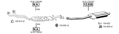 Изпускателна система ASMET BM120820