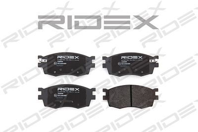 Комплект тормозных колодок, дисковый тормоз RIDEX 402B0400 для HYUNDAI i10