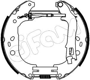CIFAM 151-226 Ремкомплект барабанных колодок  для FIAT DOBLO (Фиат Добло)