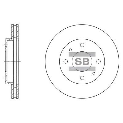 Hi-Q SD4302 Тормозные диски  для HYUNDAI  (Хендай Сантамо)