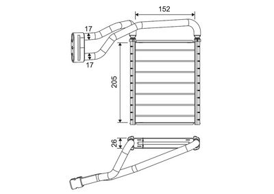 SCHIMBăTOR DE CăLDURă îNCăLZIRE HABITACLU