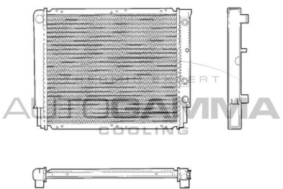 AUTOGAMMA 101288 Радиатор охлаждения двигателя  для VOLVO S90 (Вольво С90)