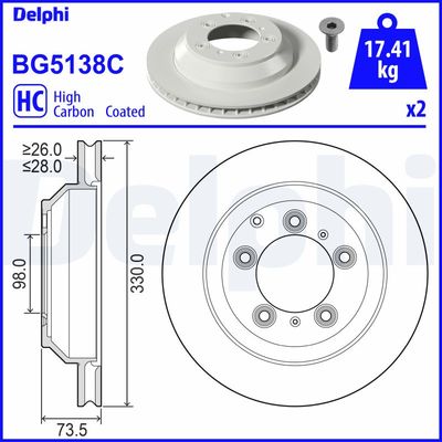 DISC FRANA DELPHI BG5138C