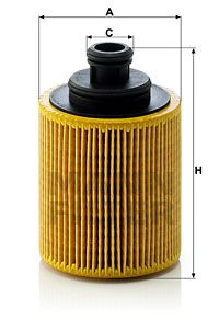 Масляный фильтр MANN-FILTER HU 712/7 x для FIAT LINEA