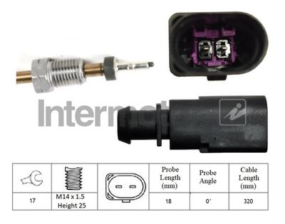 Sensor, exhaust gas temperature Intermotor 27440