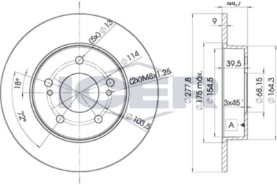 ICER 78BD5059-2 Тормозные диски для NISSAN MAXIMA / MAXIMA QX IV (A32) 3.0