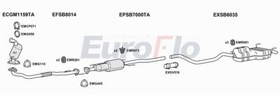 Układ wydechowy EUROFLO SB9519D2001