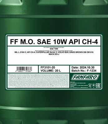 FANFARO M.O. SAE 10W 20L
