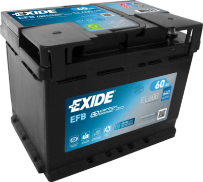 Стартерная аккумуляторная батарея EXIDE EL600 для RENAULT MASTER