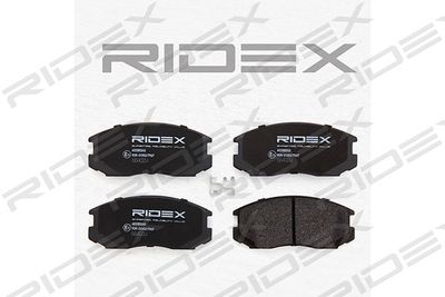 Комплект тормозных колодок, дисковый тормоз RIDEX 402B0243 для MITSUBISHI MIRAGE