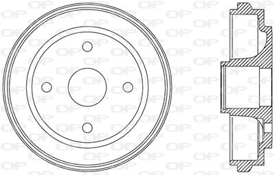Тормозной барабан OPEN PARTS BAD9062.30 для SUZUKI IGNIS