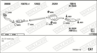 Изпускателна система WALKER VW36119